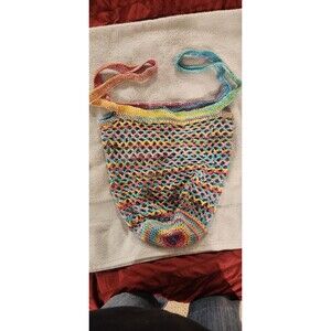 multi color mesh market bag